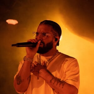 Drake sur scène à la soirée Pré Superbowl de Drake au Hanger 1 à Scottsdale le 10 février 2023. 