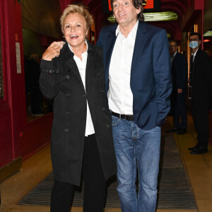 Muriel Robin et Pierre Palmade - Inauguration de la statue de cire de "Muriel Robin et Pierre Palmade" au musée Grévin à Paris le 25 octobre 2021. © Coadic Guirec/Bestimage