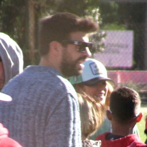 Gerard Pique et son ex-femme Shakira se croisent et s'ignorent totalement lors d'un match de baseball de leur fils Milan à Barcelone. Ils ne se sont ni regardés ni adressés la parole. Barcelone, le 19 novembre 2022.