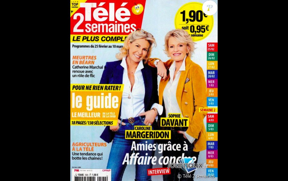 Couverture Du Magazine Télé 2 Semaines N°500 Paru Le 18 Février 2023 Purepeople 