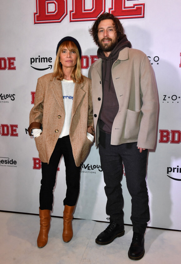 Axelle Laffont et son compagnon Romain Sichez - Avant-Première du film "BDE" de M. Youn au cinéma Publicis à Paris le 20 février 2023. © Veeren/Bestimage