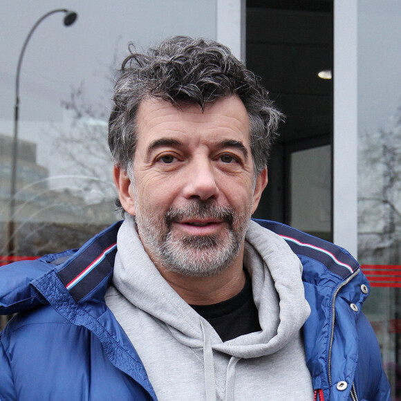 Exclusif - Stéphane Plaza - Les célébrités quittent les studios de RTL après l'émission "Les Grosses Têtes" à Paris le 24 janvier 2023.