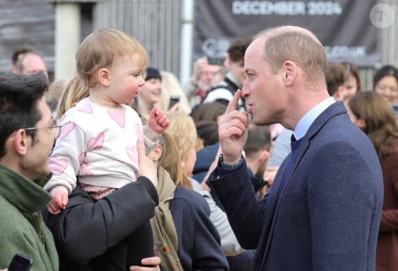 Son mari, le prince William, a également une cicatrice sur le front. 
Le prince William, prince de Galles, lors d'une visite du National Maritime Museum Cornwall à Falmouth, Royaume Uni, le 9 février 2023. 