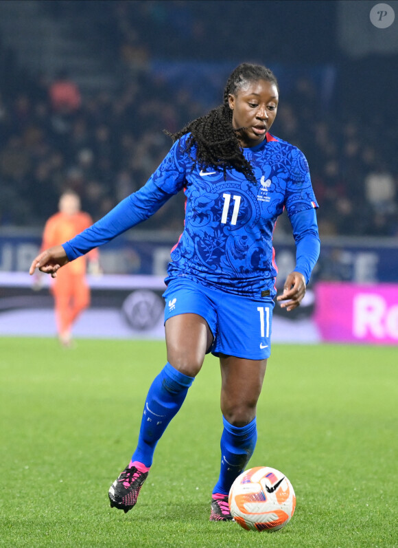 Kadidiatou Diani ( 11 - France ) - - Match "France - Norvège (0-0)" à Caen, le 21 février 2023. 