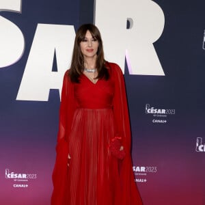 Monica Bellucci au photocall de la 48ème cérémonie des César à l'Olympia à Paris le 24 février 2023 © Dominique Jacovides / Olivier Borde / Bestimage 