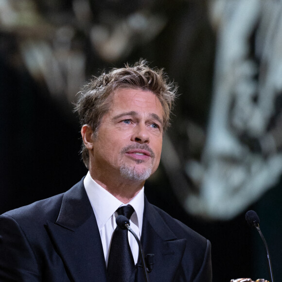 L'acteur était accompagné d'Ines de Ramon, dont il est devenu inséparable depuis plusieurs mois.
Brad Pitt - David Fincher reçoit un César d'honneur lors de la 48ème édition des César à l'Olympia à Paris le 24 février 2023 © Olivier Borde / Dominique Jacovides / Bestimage 