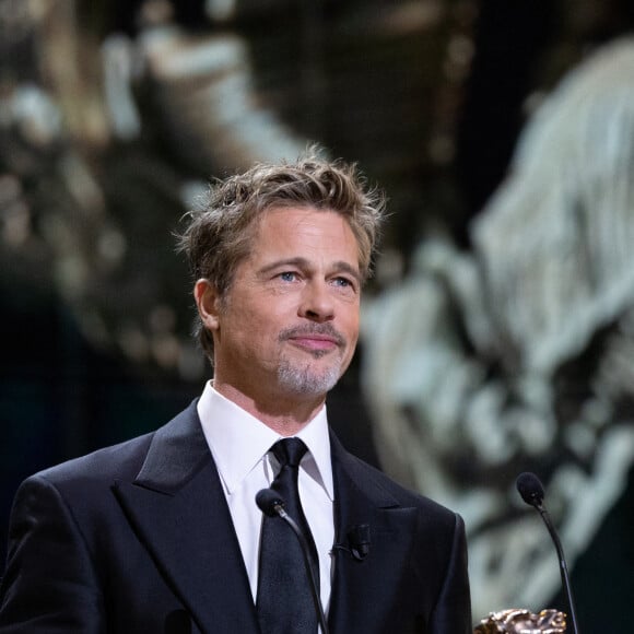 Brad Pitt - David Fincher reçoit un César d'honneur lors de la 48ème édition des César à l'Olympia à Paris le 24 février 2023 © Olivier Borde / Dominique Jacovides / Bestimage 