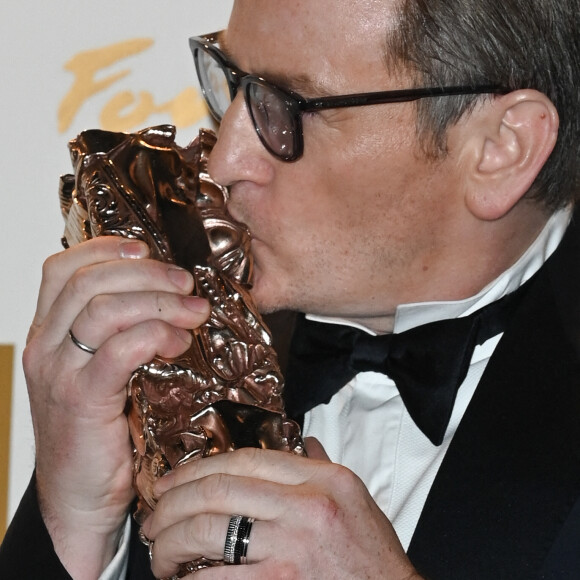 Benoit Magimel - Photocall au Fouquet's après la 48ème cérémonie des César à Paris © Coadic Guirec / Bestimage 