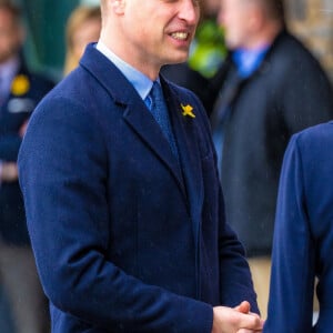 Le prince William, prince de Galles, et Catherine (Kate) Middleton, princesse de Galles, arrivent au centre de loisirs et de remise en forme Aberavon à Port Talbot, pour rencontrer les communautés locales et découvrir comment le sport et l'exercice peuvent favoriser la santé mentale et le bien-être. Le 28 février 2023. Sur place, ils ont participé à un cours de spinning. 