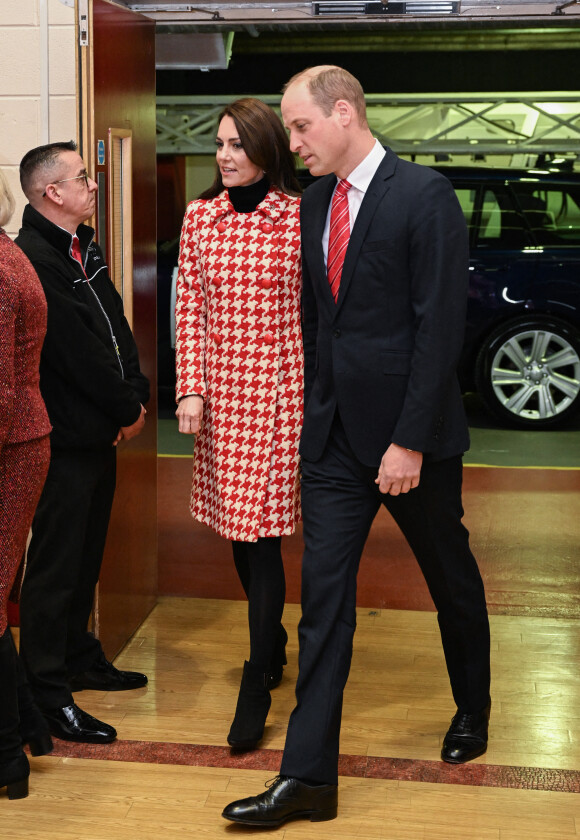 Elle était accompagnée du prince William.
Le prince William, prince de Galles, et Catherine (Kate) Middleton, princesse de Galles, vont assister au match Pays de Galles vs Angleterreau stade Millennium de Cardiff, le 25 février 2023.