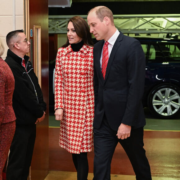 Elle était accompagnée du prince William.
Le prince William, prince de Galles, et Catherine (Kate) Middleton, princesse de Galles, vont assister au match Pays de Galles vs Angleterreau stade Millennium de Cardiff, le 25 février 2023.