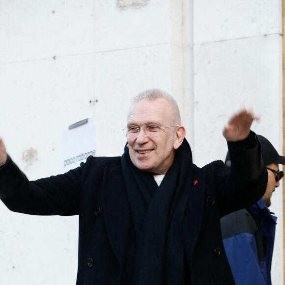 Jean-Paul Gaultier - Défilé de mode prêt-à-porter automne-hiver 2023-2024 "Paco Rabanne" au Musée d'Art Moderne lors de la Fashion Week de Paris. Le 1er mars 2023. © Christophe Clovis / Bestimage