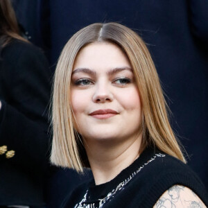 Il n'a donc pas assisté au premier conçu par Julien Dossena.
Louane Emera - Défilé de mode prêt-à-porter automne-hiver 2023-2024 "Paco Rabanne" au Musée d'Art Moderne lors de la Fashion Week de Paris. Le 1er mars 2023. © Christophe Clovis / Bestimage