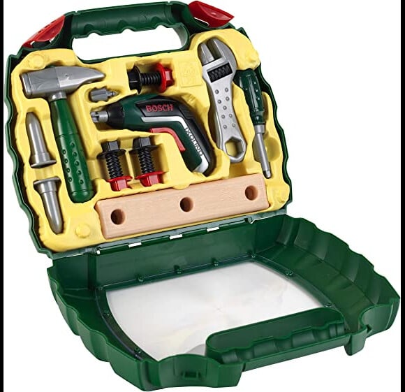 Votre enfant dispose d'outils plus vrais que nature avec cette malette Ixoline Bosch de Theo Klein