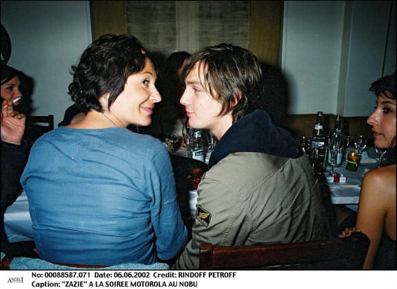 Zazie et Favien Cahen lors de la soirée Motorola en 2002
