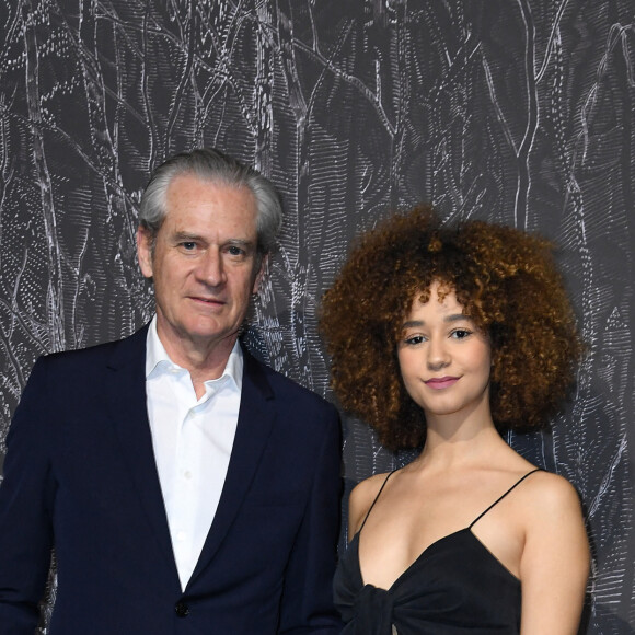 Frédéric Dufour (Président de Ruinart) et Lena Situations (Lena Mahouf) - Vernissage de l'exposition Ruinart "Promenade en Champagne" au Carreau du Temple à Paris. Le 9 mars 2023 © Giancarlo Gorassini / Bestimage