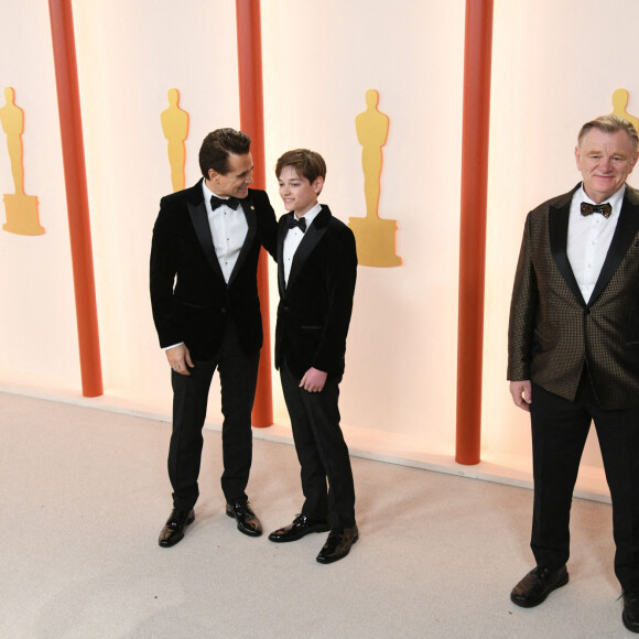 COLIN FARRELL ET HENRY TADEUSZ FARRELL au photocall de la 95ème édition de la cérémonie des Oscars à Los Angeles, le 12 mars 2023. © Kevin Sullivan via Zuma Press/Bestimage 