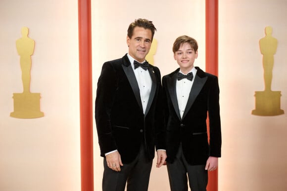 Colin Farrell, Henry Tadeusz au photocall de la 95ème édition de la cérémonie des Oscars à Los Angeles, le 12 mars 2023.