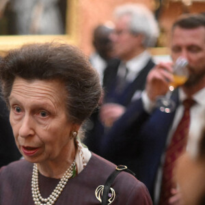 La princesse Anne d'Angleterre lors de la réception pour la journée du Commonwealth au palais de Buckingham à Londres. Le 13 mars 2023 