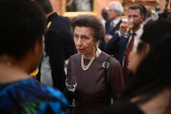 La princesse Anne d'Angleterre lors de la réception pour la journée du Commonwealth au palais de Buckingham à Londres. Le 13 mars 2023 