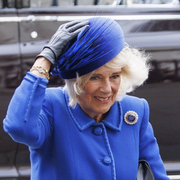 Camilla Parker Bowles, reine consort d'Angleterre, - Service annuel du jour du Commonwealth à l'abbaye de Westminster à Londres, le 13 mars 2023. 