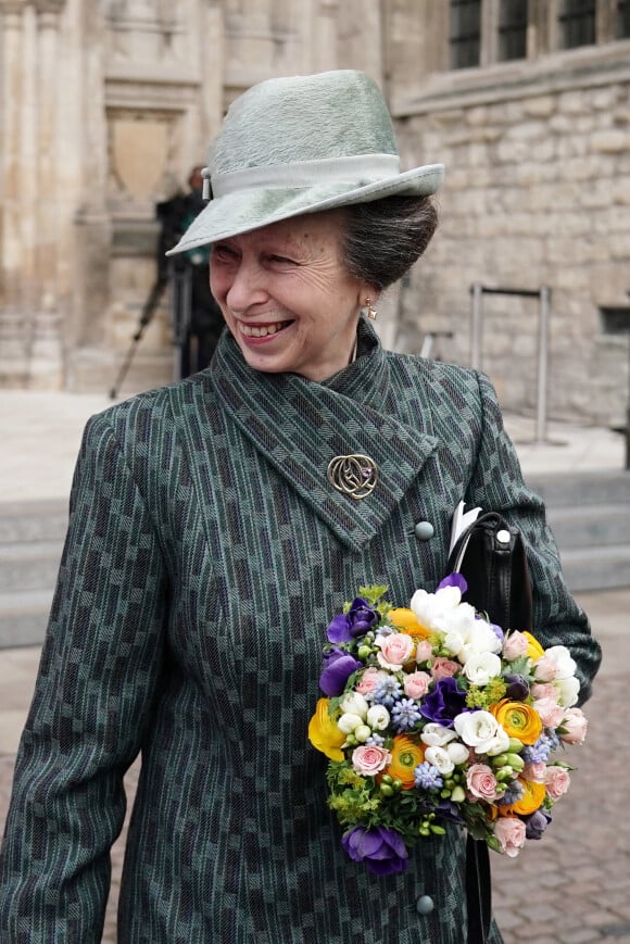 La princesse Anne - Service annuel du jour du Commonwealth à l'abbaye de Westminster à Londres, Royaume Uni, le 13 mars 2023. 