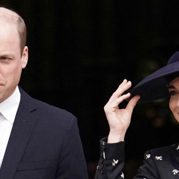 Le prince William, prince de Galles, et Catherine (Kate) Middleton, princesse de Galles - Service annuel du jour du Commonwealth à l'abbaye de Westminster à Londres, Royaume Uni, le 13 mars 2023. 