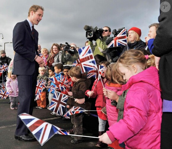Le Prince William s'est rendu à la rencontre d'enfants malades. 22/02/2010