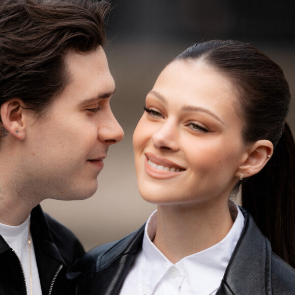 Brooklyn Beckham et sa femme Nicola Peltz - Arrivées au défilé Miu Miu prêt-à-porter automne-hiver 2023/2024 lors de la Fashion Week de Paris (PFW), à Paris, France, le 7 mars 2023. © Tiziano Da Silva/Bestimage 