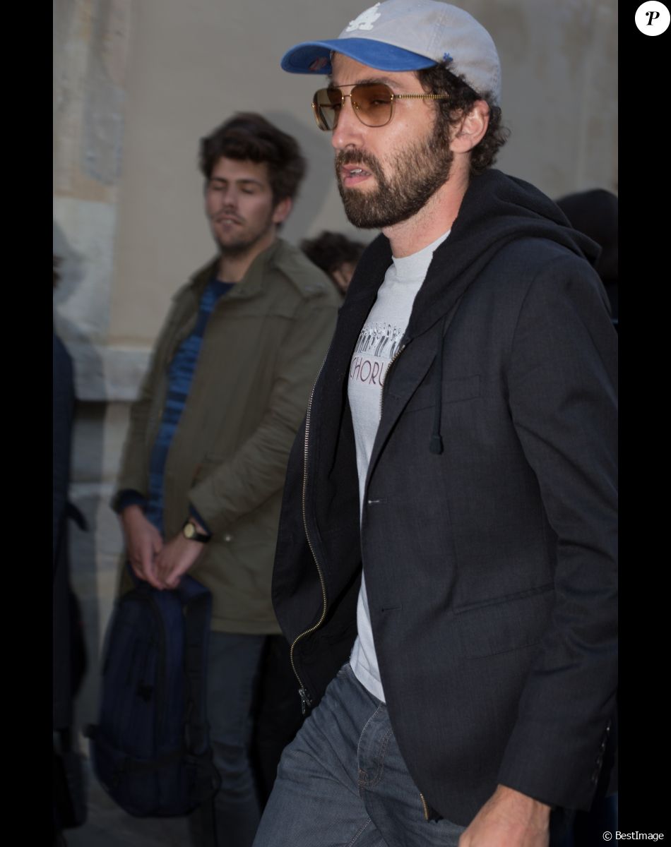 Exclusif - Thomas Bangalter du groupe Daft punk au concert privé de Pharrell Williams à la Galerie Perrotin à Paris le 26 mai 2014