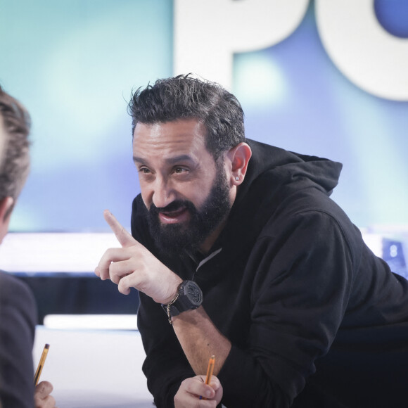 Exclusif - Cyril Hanouna - Sur le plateau de l'émission TPMP (Touche Pas à Mon Poste) présentée en direct par C.Hanouna et diffusée sur C8 - Paris le 23/01/2023 - © Jack Tribeca /