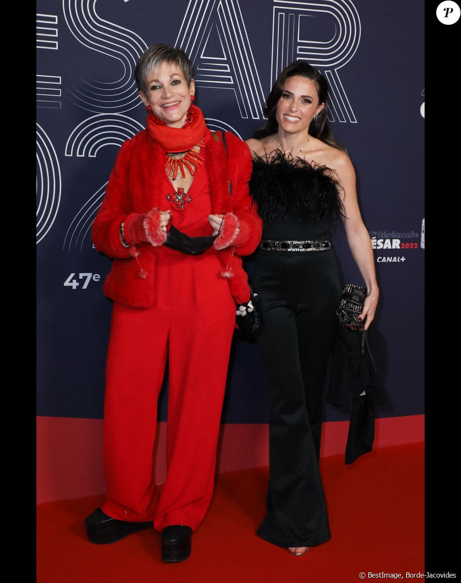 Capucine Anav et Isabelle Morini-Bosc - Photocall de la 47ème édition de la cérémonie des César à l'Olympia à Paris, le 25 février 2022. © Borde-Jacovides/Bestimage