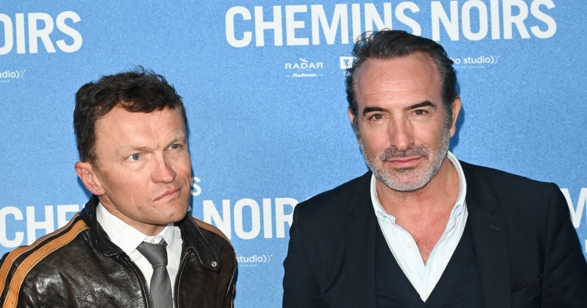 Sylvain Tesson, Jean Dujardin - Avant-première du film Sur les chemins