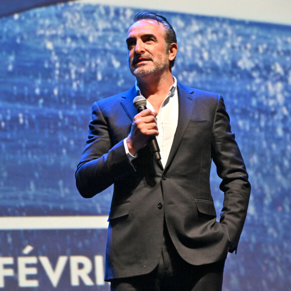 Jean Dujardin durant l'avant première mondiale au Grimaldi Forum à Monaco, le 9 février 2023, du film "Les gardiennes de la planète" réalisé par Jean-Albert Lièvre et raconté par J.Dujardin.  © Bruno Bebert / Bestimage 