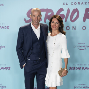 Zinedine Zidane et sa femme Véronique - Première du documentaire "Le coeur de Sergio Ramos" à Madrid le 10 septembre 2019