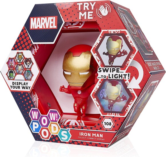 Votre enfant va avoir la plus belle des décorations de chambre avec cette figurine Pods Avengers Collection Iron Man