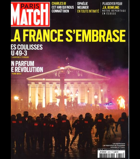 Couverture du magazine "Paris Match" du 23 mars 2023