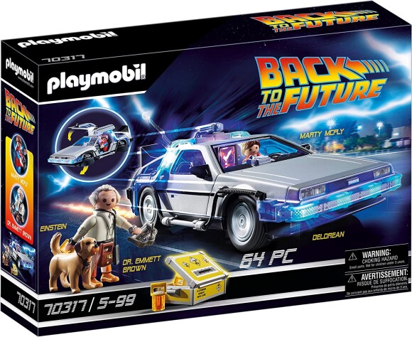 Doc et Marty se lance dans une nouvelle aventure dans le temps avec ce jeu Playmobil Retour vers le Futur la Delorean