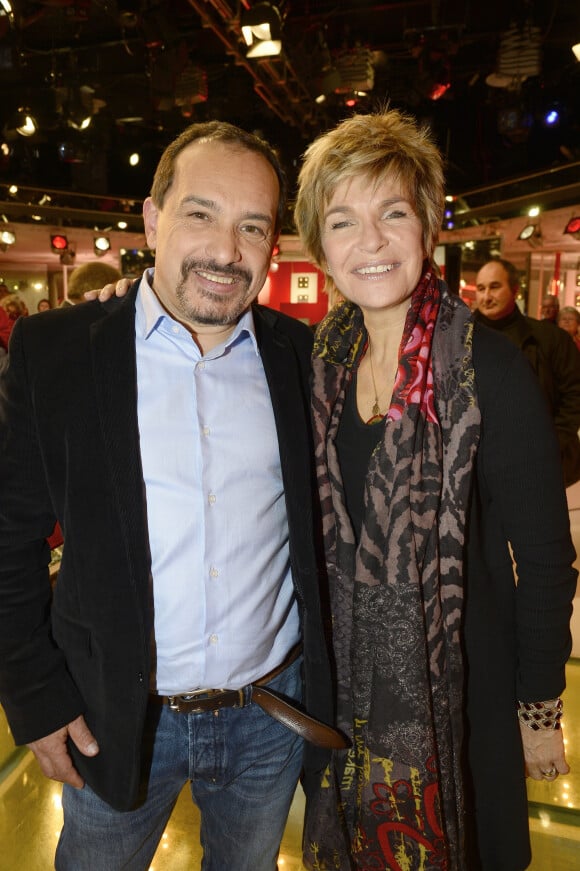 Mehdi El Glaoui et Véronique Jannot - Enregistrement de l'émission "Vivement Dimanche" à Paris le 25 Novembre 2015 et qui sera diffusée le 29 Novembre 2015. Invité principal Véronique Jannot