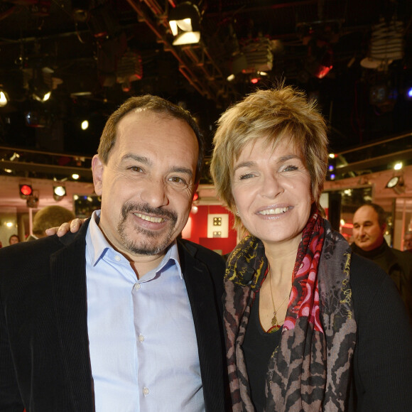 Mehdi El Glaoui et Véronique Jannot - Enregistrement de l'émission "Vivement Dimanche" à Paris le 25 Novembre 2015 et qui sera diffusée le 29 Novembre 2015. Invité principal Véronique Jannot