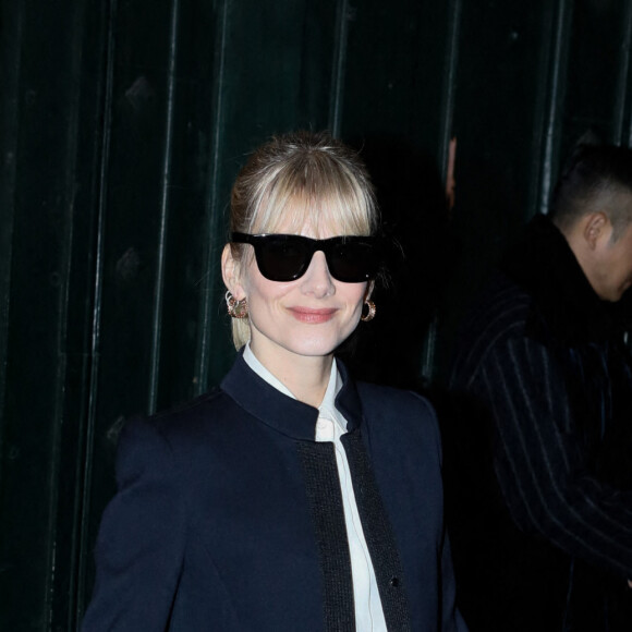Mélanie Laurent - People au défilé Armani Privé Collection Haute Couture Printemps/Eté 2023" lors de la Fashion Week de Paris (PFW) à la Garde Républicaine le 24 janvier 2023. © Christophe Clovis / Veeren / Bestimage