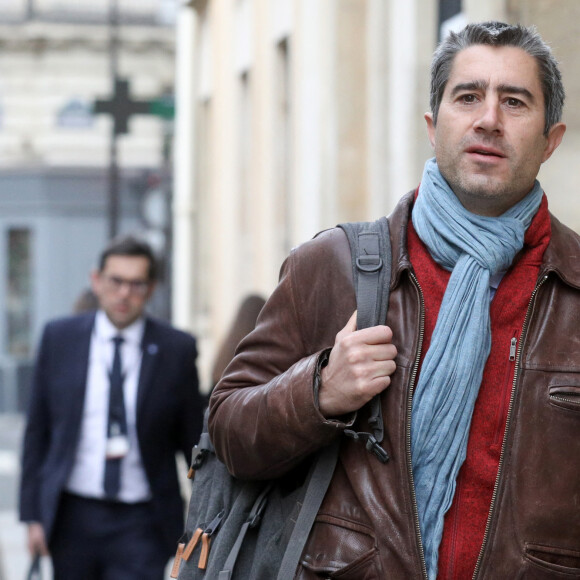 Francois Ruffin, député de la 1ère circonscription de la Somme se rend à l'audition du président-directeur général de Total Énergies devant la commission des affaires étrangères de l'assemblée nationale, Paris, le 9 novembre 2022. © Stéphane Lemouton / Bestimage 
