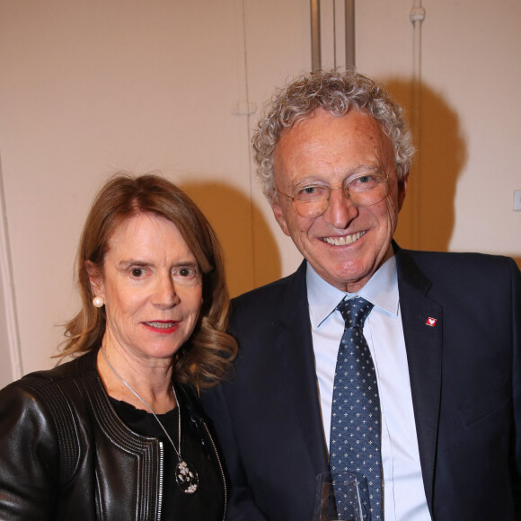 Nelson Monfort (Président de la soirée) et sa femme Dominique - Soirée du Coeur au profit de l'association "Mécénat Chirurgie Cardiaque" à la salle Gaveau à Paris le 27 Mars 2023. © Bertrand Rindoff / Bestimage