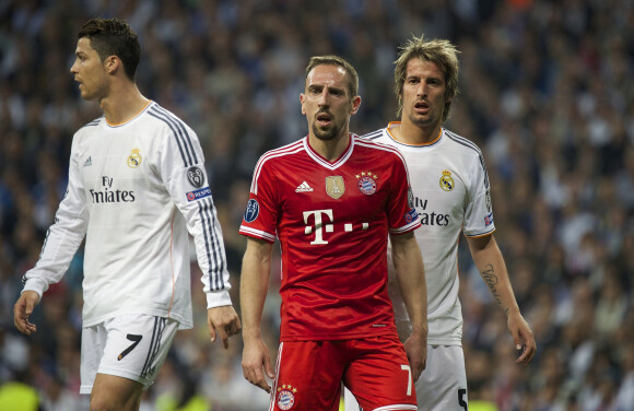 Franck Ribery - Match de demi finale Real Madrid (1) contre Bayern Munich (0) lors de la ligue des champions au Stade Santiago Bernabéu à Madrid, le 23 avril 2014.