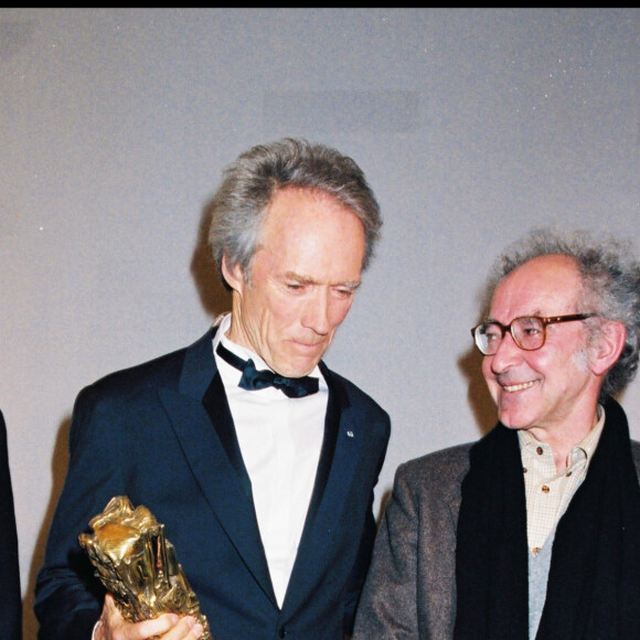 Jean-Luc Godard, Johnny Hallyday et Clint Eastwood en 1998