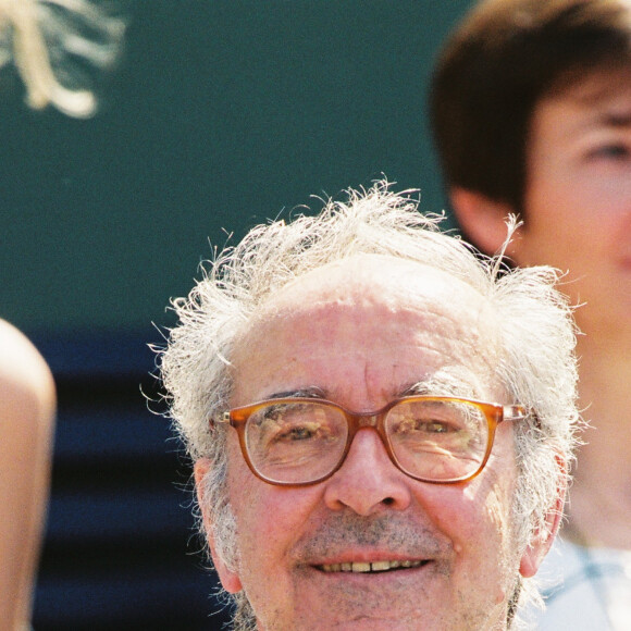 Jean-Luc Godard lors du tournoi de tennis de Roland Garros à Paris en juin 2001.