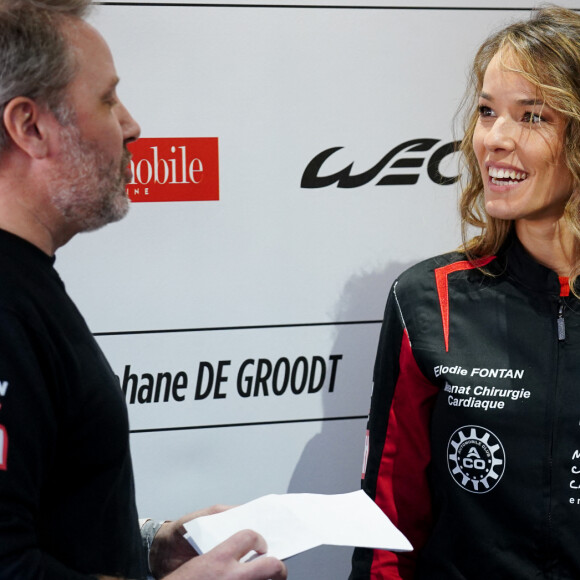 Exclusif - Elodie Fontan (pour l'association Mécénat Chirurgie Cardiaque) et sa co-pilote Priscille Delecour lors de la 4ème édition du challenge automobile caritatif "Talon Piste" sur le circuit Bugatti au Mans le 19 mars 2023. Après 3 ans de succès, plus de 50 000 euros de dons reversés aux associations... le célèbre challenge automobile caritatifféminin est revenu pour une fantastique 4ème édition au Mans. Des personnalités féminines relèvent un défi inédit en pilotantau profit d'associations caritatives accompagnées d'un coach reconnu. 3 000 euros seront directement versés à l'association de chaque ambassadrice, le reste étant cumulé et réparti pour les 3 associations du podium. Par exemple, pour 20 équipages engagés : au moins 10 000 euros pour la première place, 6 000 euros pour la seconde et 4 000 euros pour la troisième. Et 10 euros reversés au profit des associations sur chaque entrées visiteurs. Les gagnantes de l'édition 2023 : Justine Dupont, 1ère place pour l'association Fédération Nationale Solidarité Femmes Caterina Murino 2 ème place en Aston Martin pour Amref Health Africa Clara Marz, 3ème place sur McLaren pour Imagine for Margo. plus de 8000 euros de dons vont être distribués aux associations. © Anne-Sophie Guebey / Bestimage 