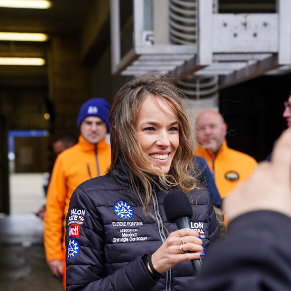 Exclusif - Elodie Fontan (pour l'association Mécénat Chirurgie Cardiaque) lors de la 4ème édition du challenge automobile caritatif "Talon Piste" sur le circuit Bugatti au Mans le 19 mars 2023. Après 3 ans de succès, plus de 50 000 euros de dons reversés aux associations... le célèbre challenge automobile caritatifféminin est revenu pour une fantastique 4ème édition au Mans. Des personnalités féminines relèvent un défi inédit en pilotantau profit d'associations caritatives accompagnées d'un coach reconnu. 3 000 euros seront directement versés à l'association de chaque ambassadrice, le reste étant cumulé et réparti pour les 3 associations du podium. Par exemple, pour 20 équipages engagés : au moins 10 000 euros pour la première place, 6 000 euros pour la seconde et 4 000 euros pour la troisième. Et 10 euros reversés au profit des associations sur chaque entrées visiteurs. Les gagnantes de l'édition 2023 : Justine Dupont, 1ère place pour l'association Fédération Nationale Solidarité Femmes Caterina Murino 2 ème place en Aston Martin pour Amref Health Africa Clara Marz, 3ème place sur McLaren pour Imagine for Margo. plus de 8000 euros de dons vont être distribués aux associations. © Anne-Sophie Guebey / Bestimage 
