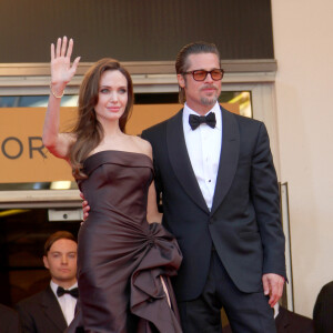 Brad Pitt et Angelina Jolie à la 64ème édition du festival de Cannes le 16 mai 2011. © Guillaume Gaffiot/Bestimage