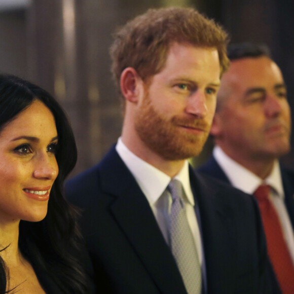 "Pour la première fois, en fait, je sentais que j'étais dans le vrai. (...) J'ai su immédiatement qui elle était. Et elle a su qui j'étais." Une évidence !
Le prince Harry et sa fiancée Meghan Markle arrivent à une réception organisée par Malcolm Turnbull, Premier ministre australien et son épouse Lucy Turnbull à l'ambassade australienne (High Commission of Australia) à Londres, Royaume Uni, le 21 avril 2018. 